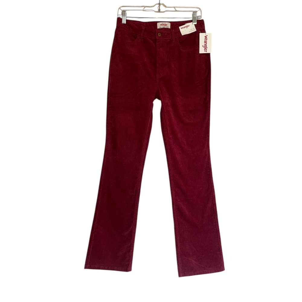 NWT Wrangler Women's High Rise Bold Boot Jean 6/28 In Color Carmine - Picture 8 of 12